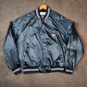 Vintage Michelob Light Satin Bomber Jacket Mens Large XL Anheuser Busch USA Made